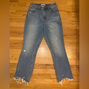 Abercrombie & Fitch Curve Love “The Kick Flare Ultra High Rise” Jeans